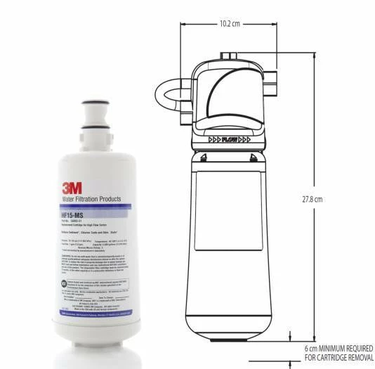 3M HF15-MS Replacement Water Filter, High Flow Series 1 3M HF15-MS Replacement Water Filter, High Flow Series