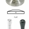Concept-Art Coffee Tamper Base, 51mm Stainless, Flat