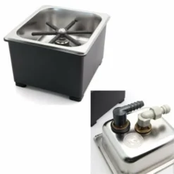 Espresso Parts Milk Jug Rinser, Bench Top, Square