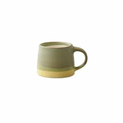 Kinto Handcrafted Porcelain Mug 110ml -Hario Sales Store Kinto Handcrafted Porcelin Mug 110ml Yellow Green