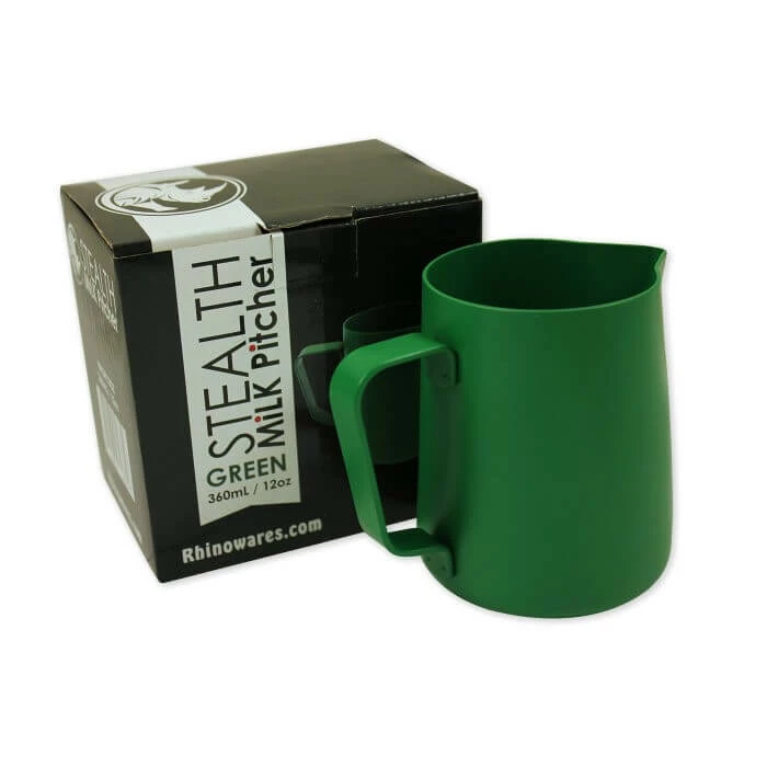 Rhino Stealth Milk Jug - 360ml/12oz - Green 1 Rhino Stealth Milk Jug - 360ml/12oz - Green